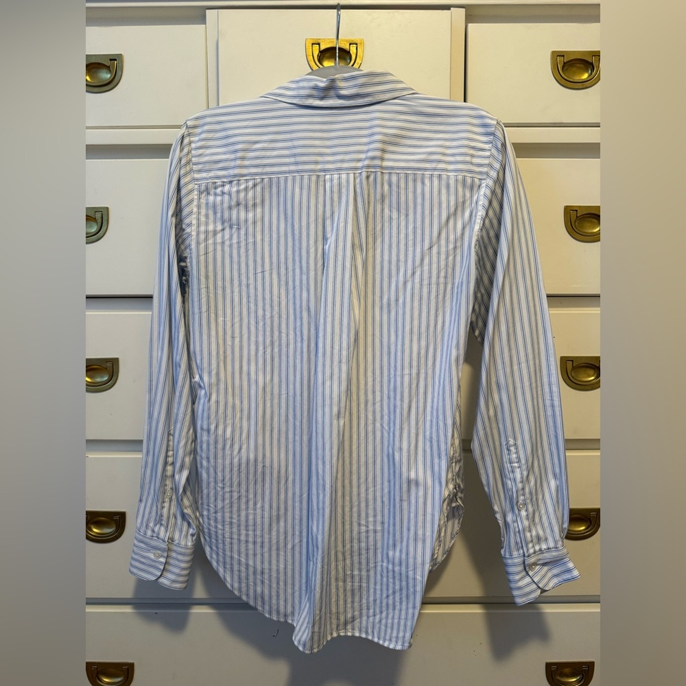 Brooks Brothers Blue and White Striped Luxury Shirt - Picture 3 of 3